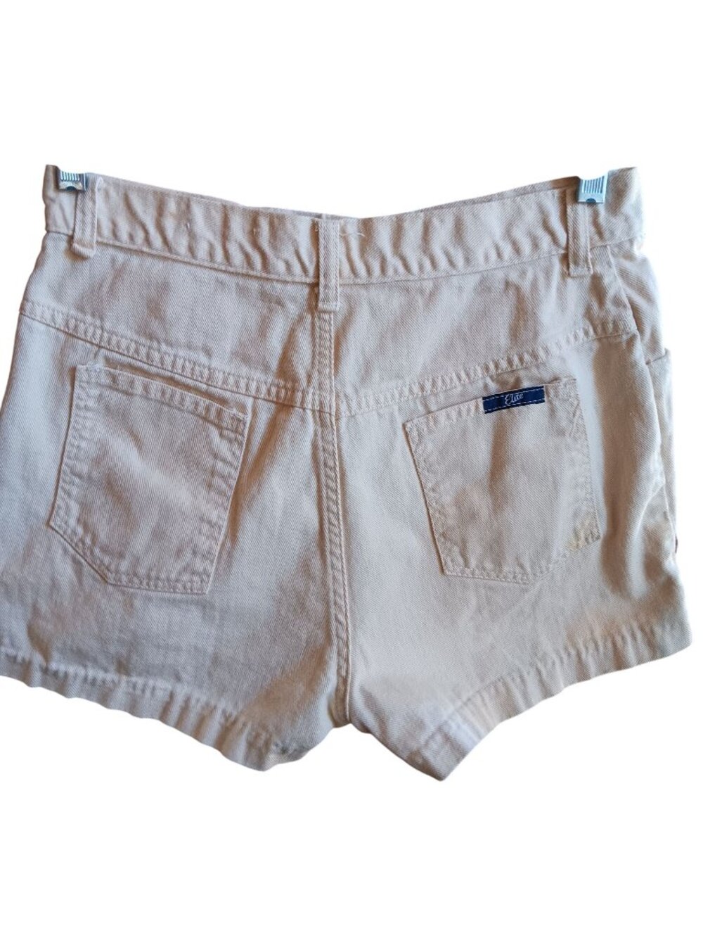 13/14 Elite Mom 28W Vintage Women's 1980's Shorts High-Waisted Denim Yellow 28"